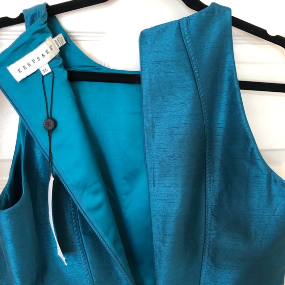 KEEPSAKE WHERE I FIND YOU TEAL BLUE DRESS size XL - Picture 6 of 8